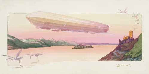 Zeppelin, veröffentlicht in Paris, 1914
